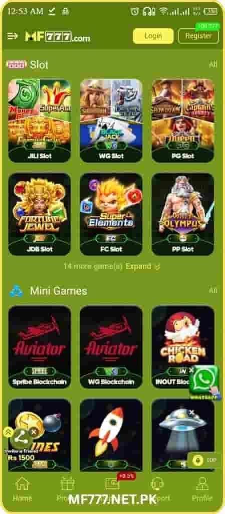 MF777 Game slot and mini games